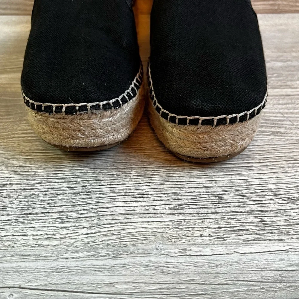 Circus by Sam Edelman Christina black canvas espadrilles size 10